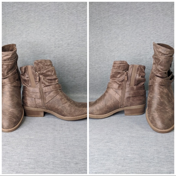 Torrid Brushed Faux Leather Moto Booties - Picture 5 of 8